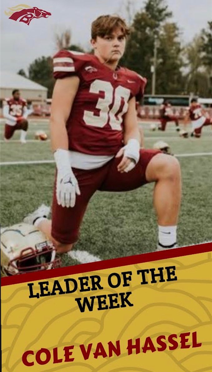 Congrats to our LEADER of the week <a href="/Cole_Vanh/">Cole Van Hassel</a>, keep being you and leading by example young man🪵‼️