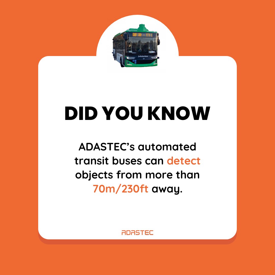 AdastecCorp's tweet image. ADASTEC Corp. works hard to ensure the safety of our riders and pedestrians by detecting nearby objects! 🚍

#ADASTEC #autonomousdriving #autonomousbus #electricmobility