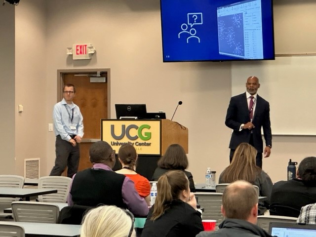 i2_group's tweet image. Some photos from today&apos;s well attended session at the @CarolinasCrime conference - A talk by Roger Stokes and Jean-Marc Vergans demonstrating i2 Analyst&apos;s Notebook. Find out more about products on our website bit.ly/3TYStSB  #CCAA #i2AnalystsNotebook