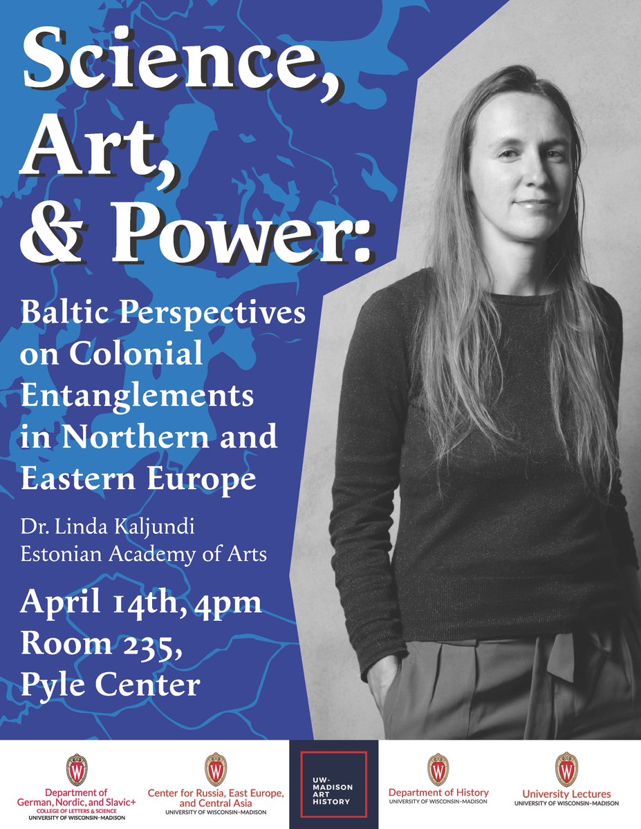 UWMadGNS's tweet photo. Join us on April 14th for the GNS+ Lecture by Dr. Linda Kaljundi (Estonian Academy of Arts)! More info at https://t.co/ORfiqRUeYB https://t.co/dj5Wq42BH7