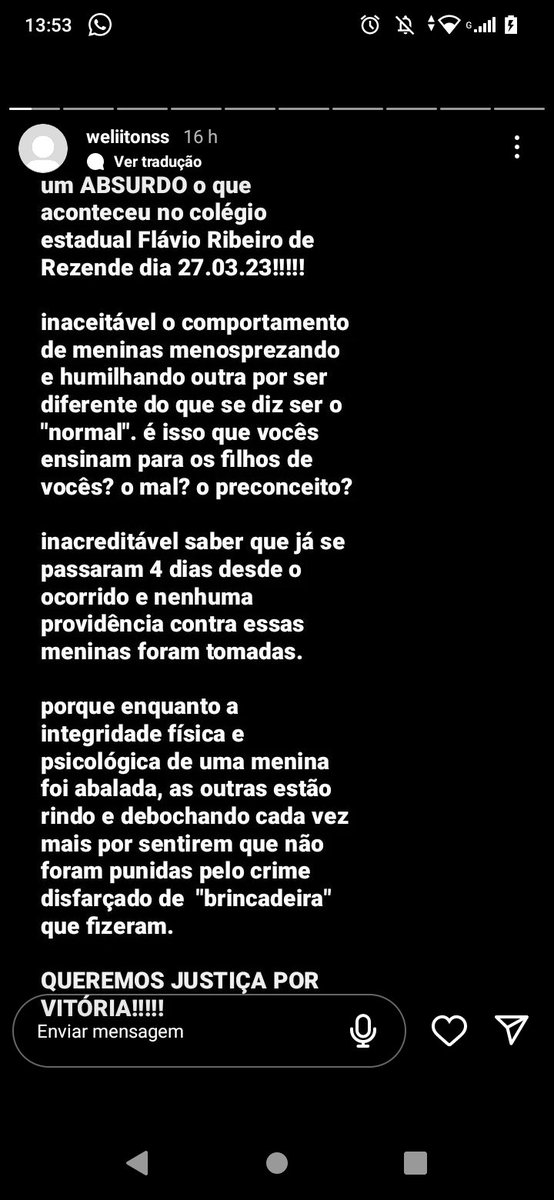 gamberyh's tweet photo. Foram os primeiros pronunciamentos das pessoas sobre o caso, 4 pessoas, e agora, temos o Brasil inteiro mobilizado pela situação. Que orgulho de vocês meninos (a). Nunca se sintam únicos, porque sempre vai ter alguém pra abraçar nossas causas. Vcs são D+ <3

#JUSTIÇAPORVITORIA https://t.co/67IGSg0KDU