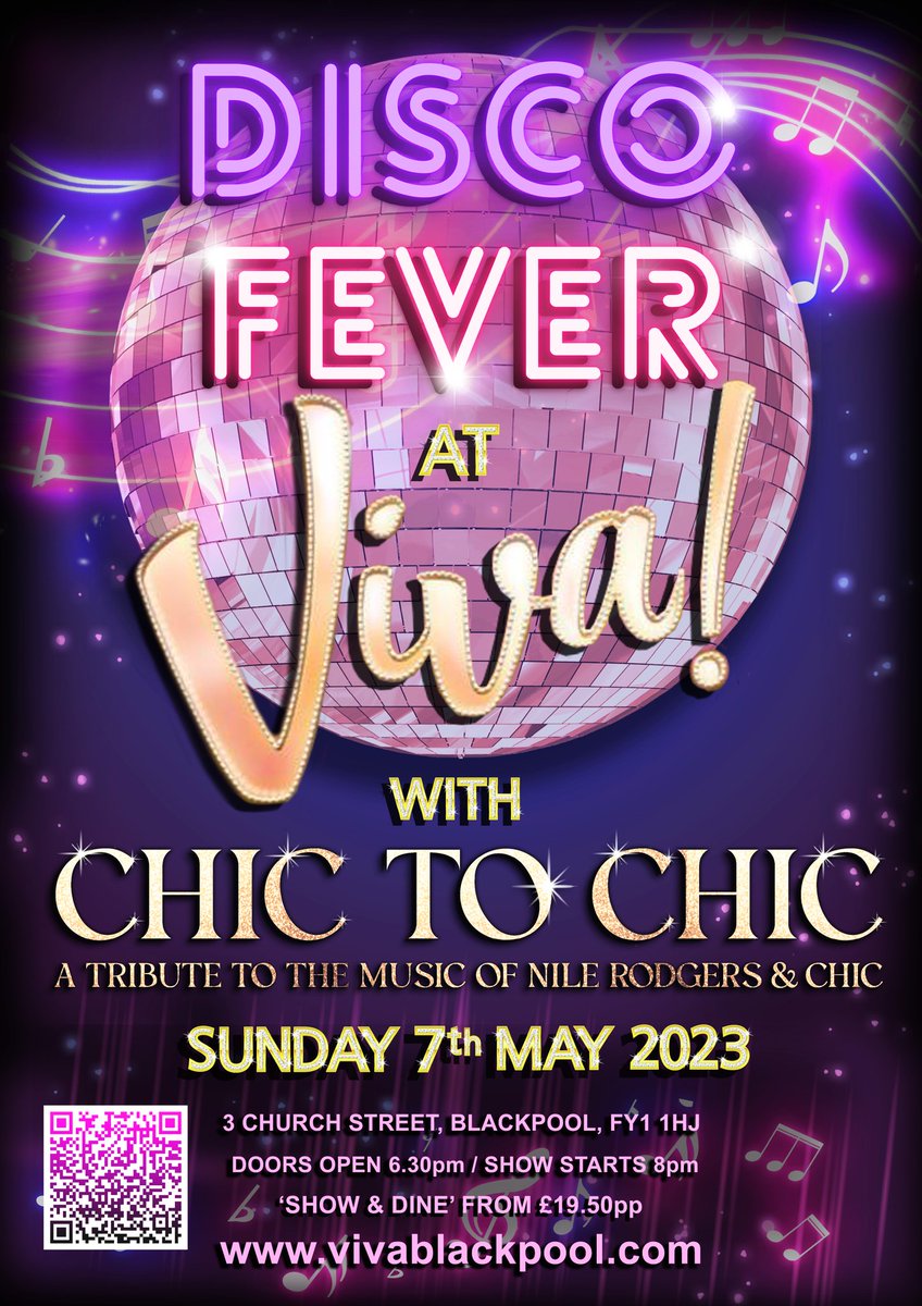 ChictoChicTrib's tweet photo. #Blackpool We're looking forward to seeing you all soon. Tickets are still available and you can buy them via this link below. @VIVABlackpool
https://t.co/1peUGYO3Cn https://t.co/0GnRAkKvIX