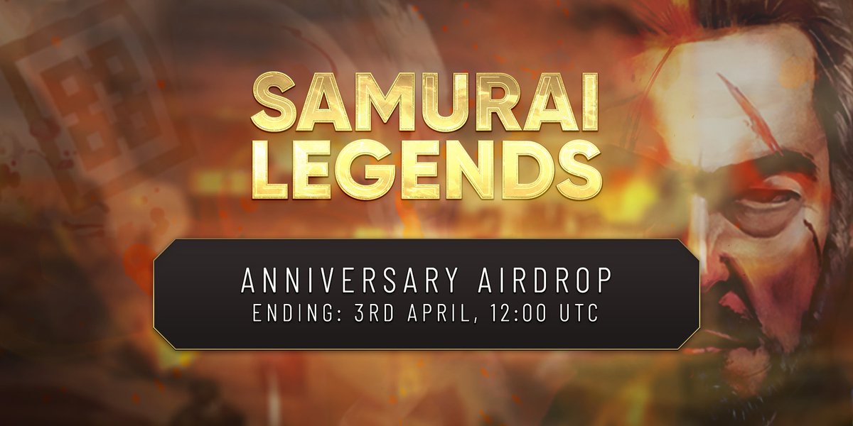 ⛩️ AIRDROP ⛩️

We're celebrating our one year anniversary with a special airdrop! 🥳

Complete the two quick steps on our Crew3 page to qualify for a chance to get airdropped something after the weekend.

Participate here:
crew3.xyz/c/samurailegen…

#BNBChain #Airdrop #CryptoNews