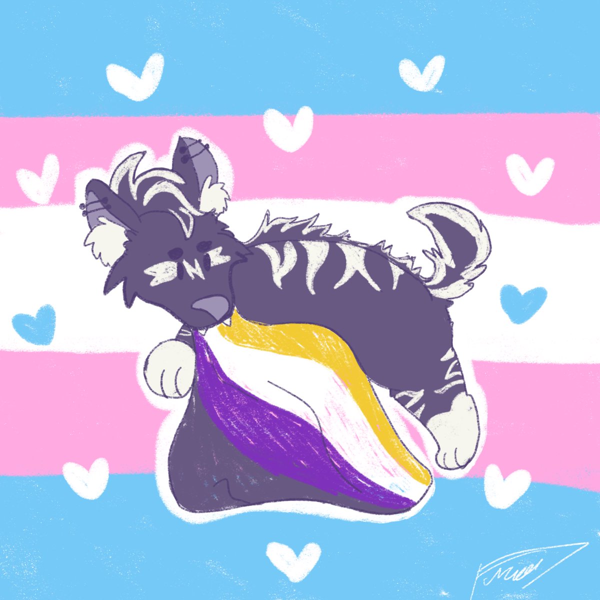 Cookies_N_Yeen's tweet image. Happy #TransDayOfVisibility🏳️‍⚧️ friends!!

Always be unapologetically you 💙🩷🤍🩷💙