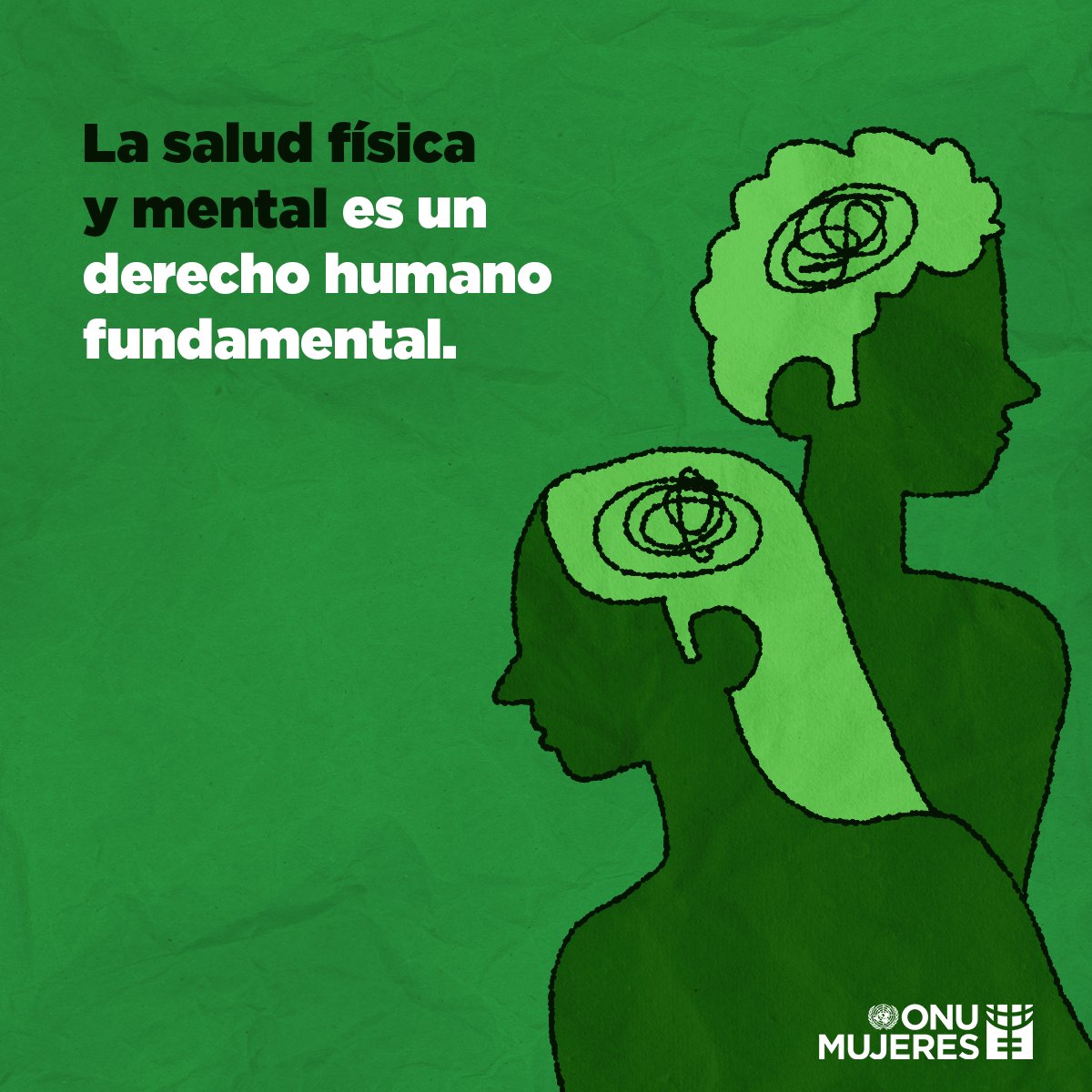 La salud física es tan importante como la salud mental.

Es un derecho humano fundamental e incuestionable.
Garantizarla para todos, en todas partes, debe ser una prioridad.

unwomen.org/es/news/in-foc…

🎨: <a href="/ONUMujeres/">ONU Mujeres</a>