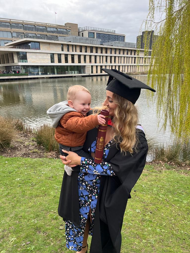 CharlotteEmSLT's tweet photo. A mid-week break from work to celebrate my MSc graduation 🎓🎉 6 months into working as an SLT, I can safely say it was worth every second 🥰 https://t.co/1tkJ7a6oRP