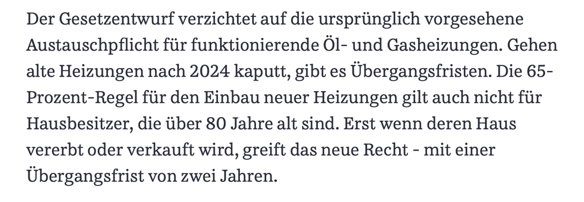 78 jährige müssen voll blechen, 81 jährige nichts.

Der Rechtsstaat würde die letzen Jahre  dermaßen ausgehölt, dass solche Regelung problemlos durchgehen.

Es geht ja immerhin um 0,0003 Grad.
