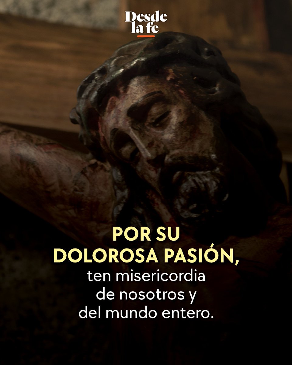DesdeLaFeMx's tweet photo. ¡Perdónanos, Señor! Y por tu Misericordia muéstranos Tu amor. 🙏
Lee: 8 datos sobre la Crucifixión de Jesucristo 👉 https://t.co/bbWlV8imNj https://t.co/P7NKddylQk