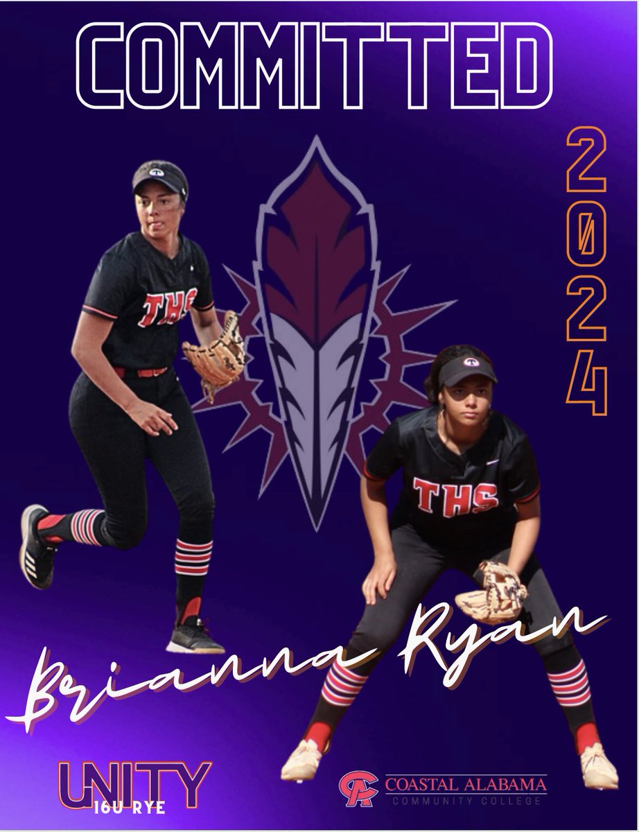 Unity16URye's tweet photo. Congratulations to Brianna Ryan on her academic and athletic commitment to Coastal Alabama Community College. We are so excited to be with you and your family on this journey . Keep up the great work !!!! https://t.co/DMeNP0ogKI