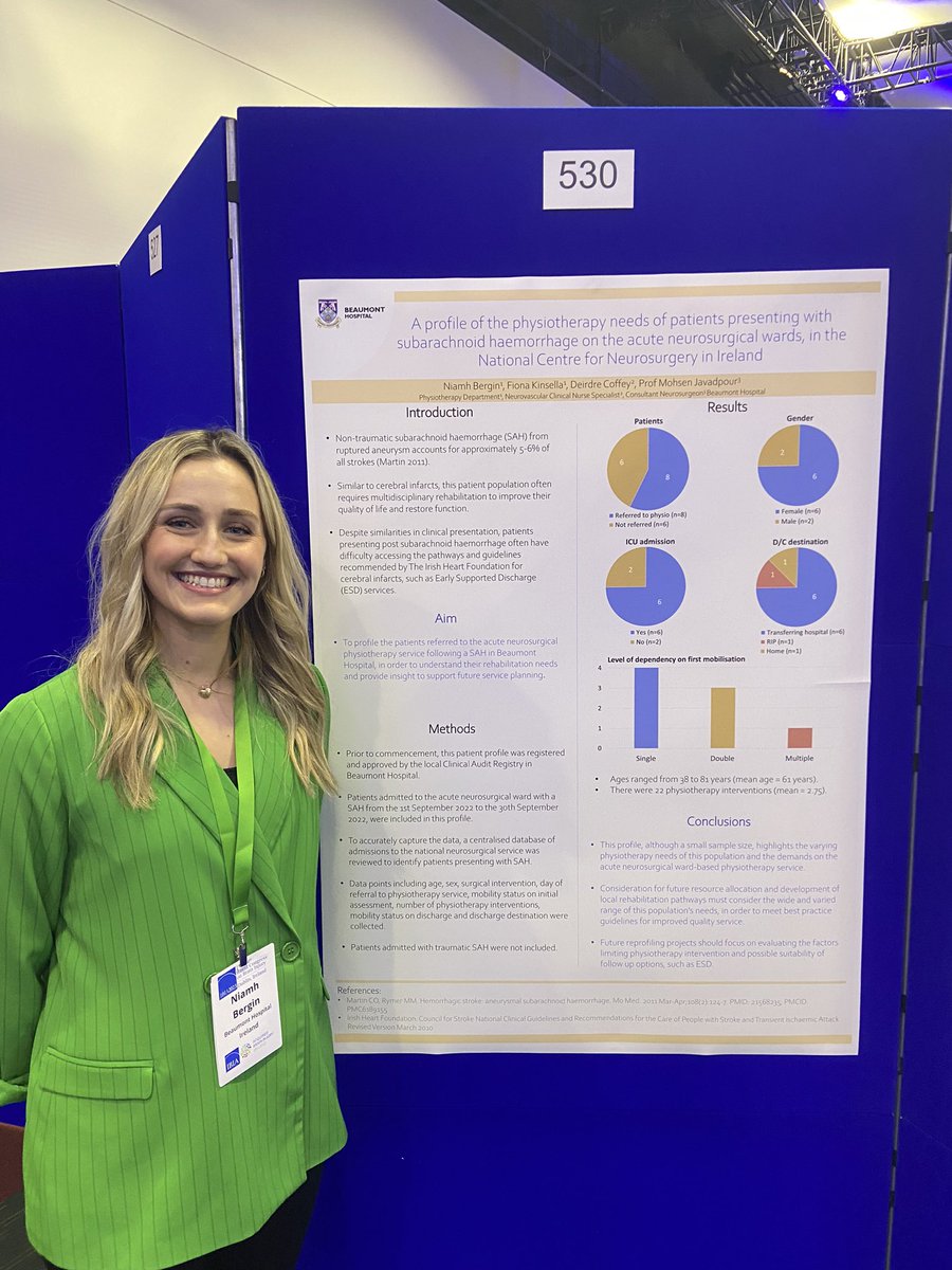Breanne Flynn (@breanneflynn95) on Twitter photo What a day at the World Congress on Brain Injury at the Convention Centre in Dublin. Great to see <a href="/NiamhBergin14/">Niamh Bergin</a> presenting her poster on SAH as well as our TBI CNS colleague, Niamh Kavanagh! <a href="/NeuroPTBeaumont/">Beaumont Neuroscience Physio</a> What a day at the World Congress on Brain Injury at the Convention Centre in Dublin. Great to see <a href="/NiamhBergin14/">Niamh Bergin</a> presenting her poster on SAH as well as our TBI CNS colleague, Niamh Kavanagh! <a href="/NeuroPTBeaumont/">Beaumont Neuroscience Physio</a>