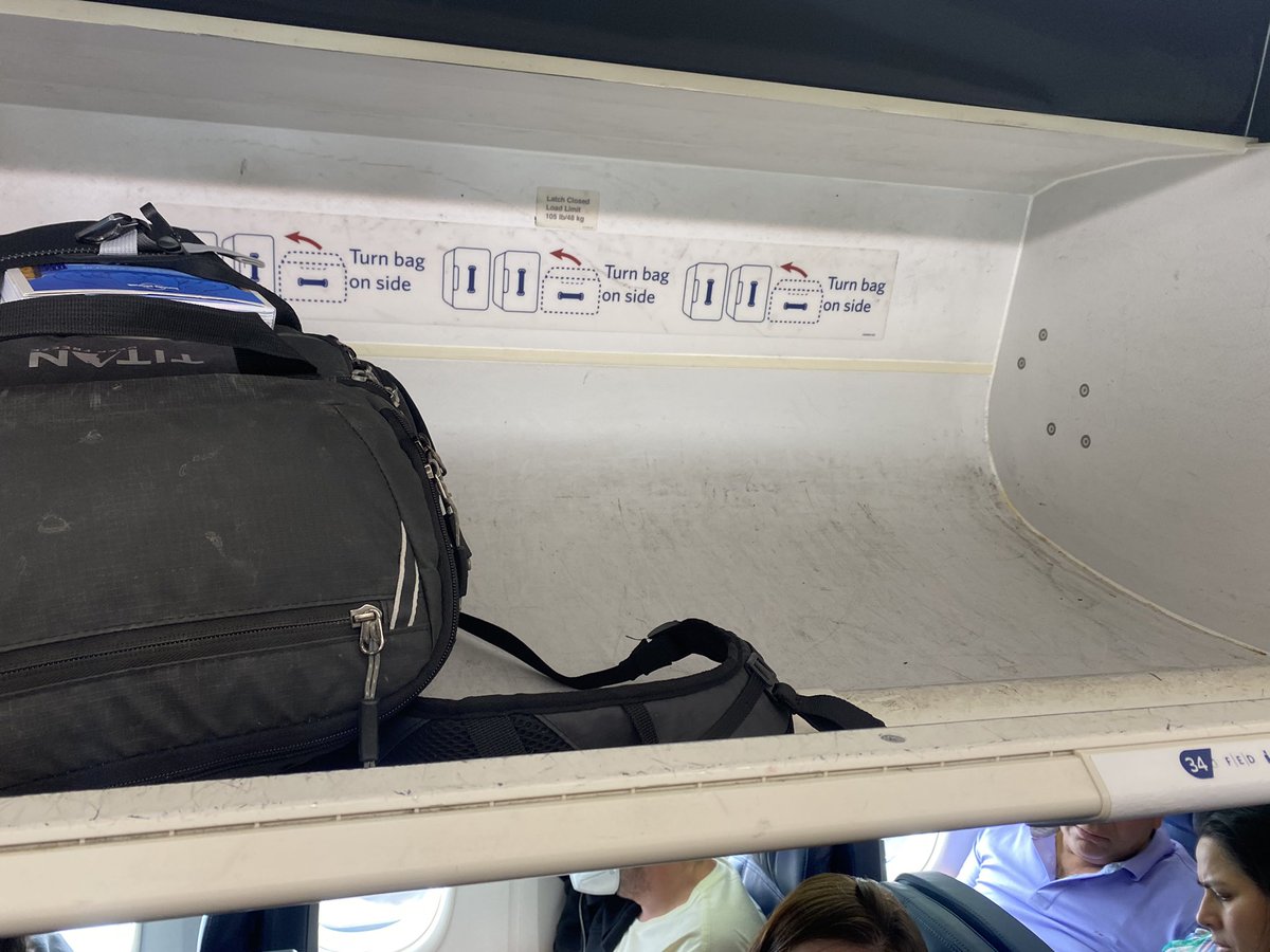 Hey <a href="/Delta/">Delta</a>. Why were we required to check our carry-ons when the overhead at our seats was empty?