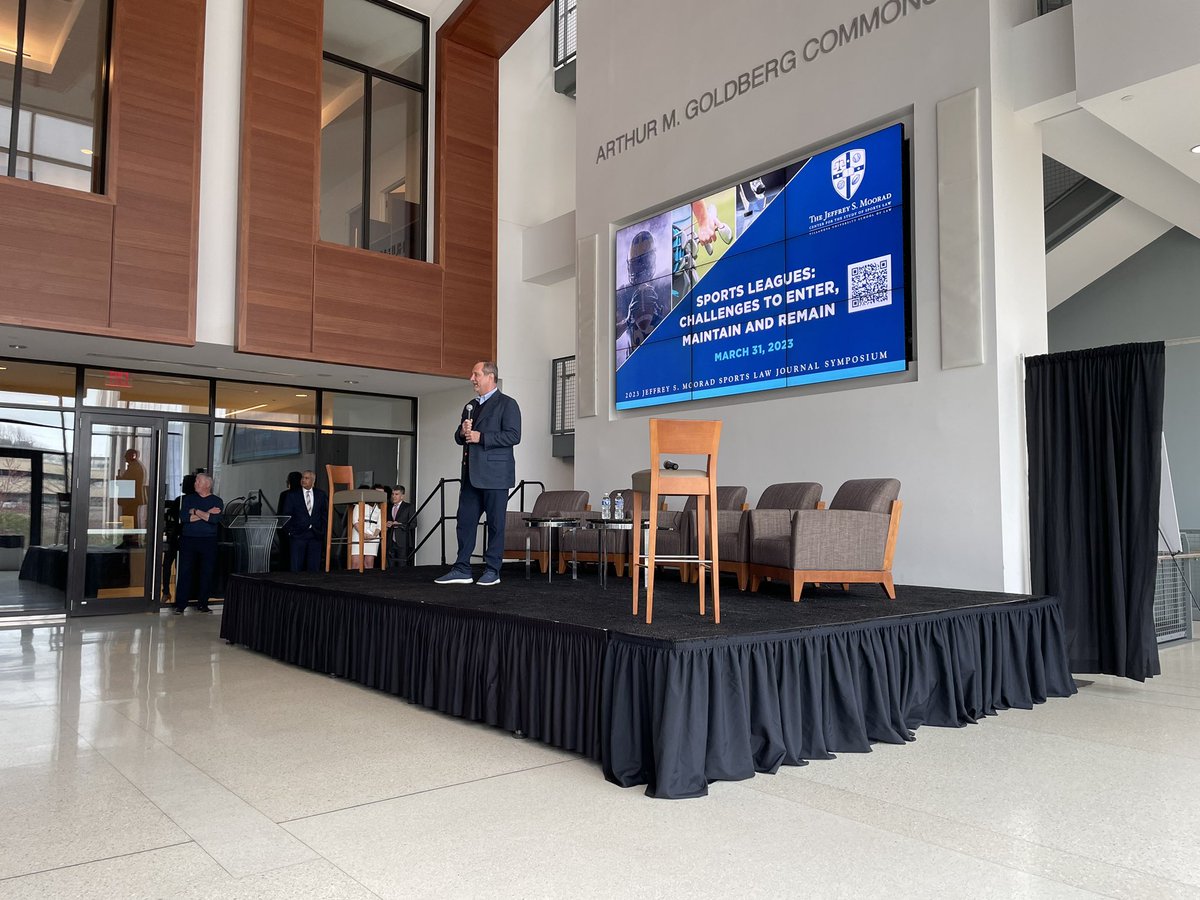 Symposium has begun! Tune in live: www1.villanova.edu/university/law…
#MooradSymposium #sportslaw