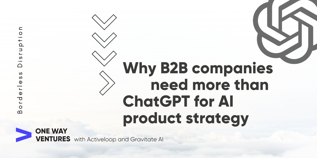 Are you a B2B startup building generative AI solutions? Let's talk about the build vs buy decision and the role of ChatGPT in today's market. Check out our latest article for valuable insights and join the conversation! 
open.substack.com/pub/onewayvc/p…