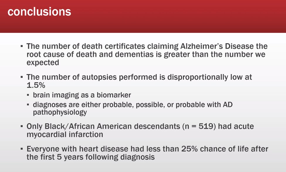 ccadmr's tweet photo. Dr. @CandaceBrown is using SC Alzheimer's Disease Registry Data #2023ADRegConf in her ongoing #CCADMR-mentored research supported by @NIHAging. This work shows how there is a significant need to further address Alzheimer's Disease (AD) diagnosis in all of our populations. https://t.co/E5tmdZO1so