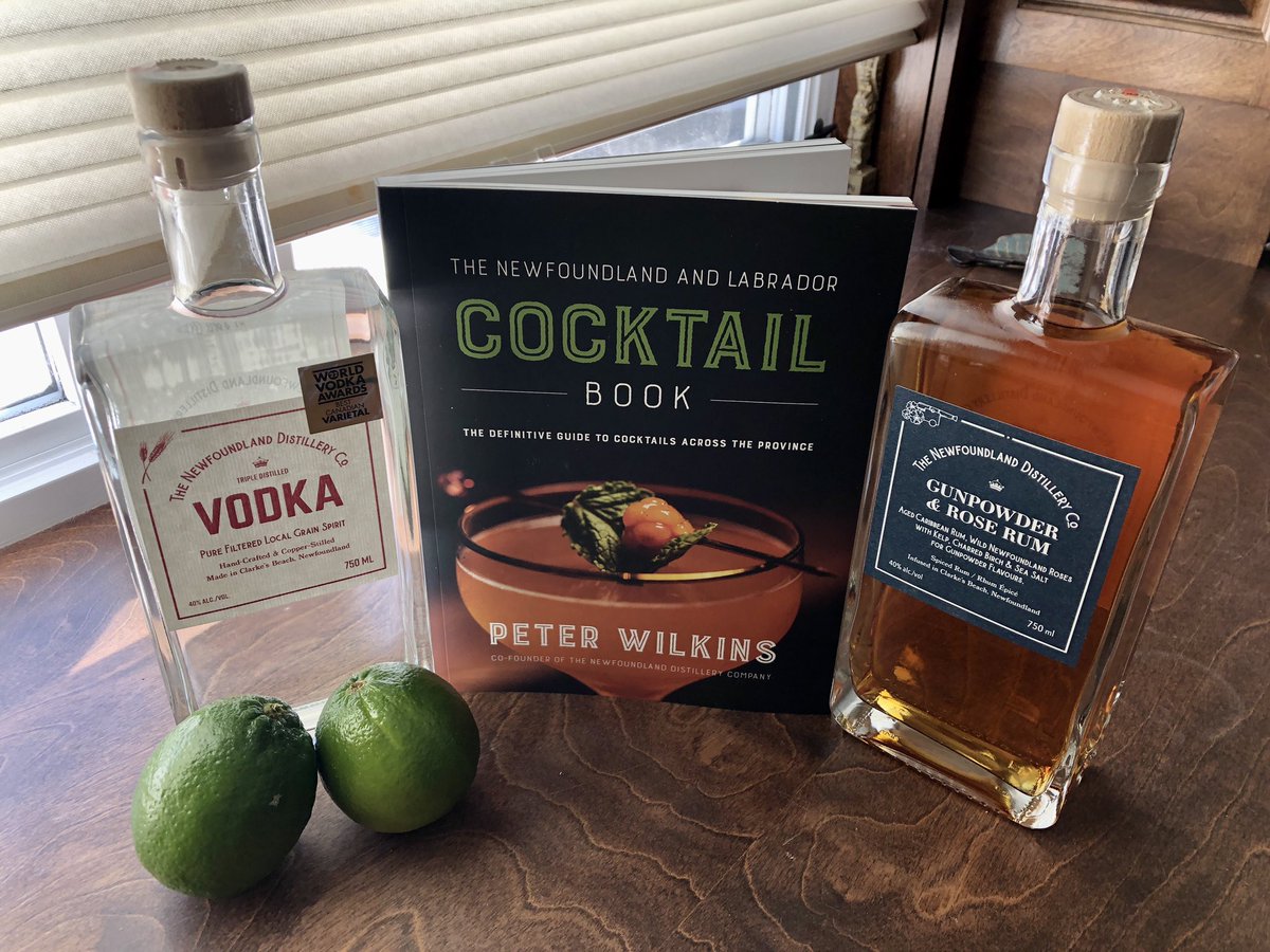 It’s #Friday! Trying out some cocktail recipes from The Newfoundland &amp; Labrador Cocktail Book by author Peter Wilkins of <a href="/NLDistilleryCo/">The Newfoundland Distillery Co</a> ! Cheers! <a href="/BreakwaterBooks/">Breakwater Books</a> @miramichireader