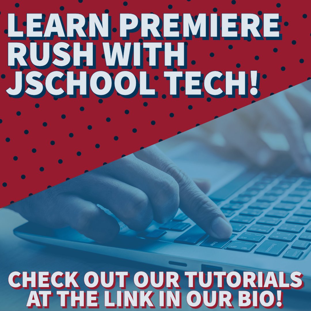Learn Premiere Rush with us! We have online tutorials on our website and YouTube, or come and chat with a Labbie in the Resource Center!