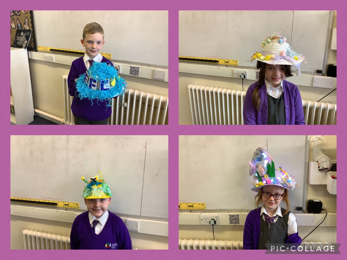 MrsJacoGarston's tweet photo. Great Easter Bonnets in Year 3 @GarstonCE https://t.co/erEIRi73DT