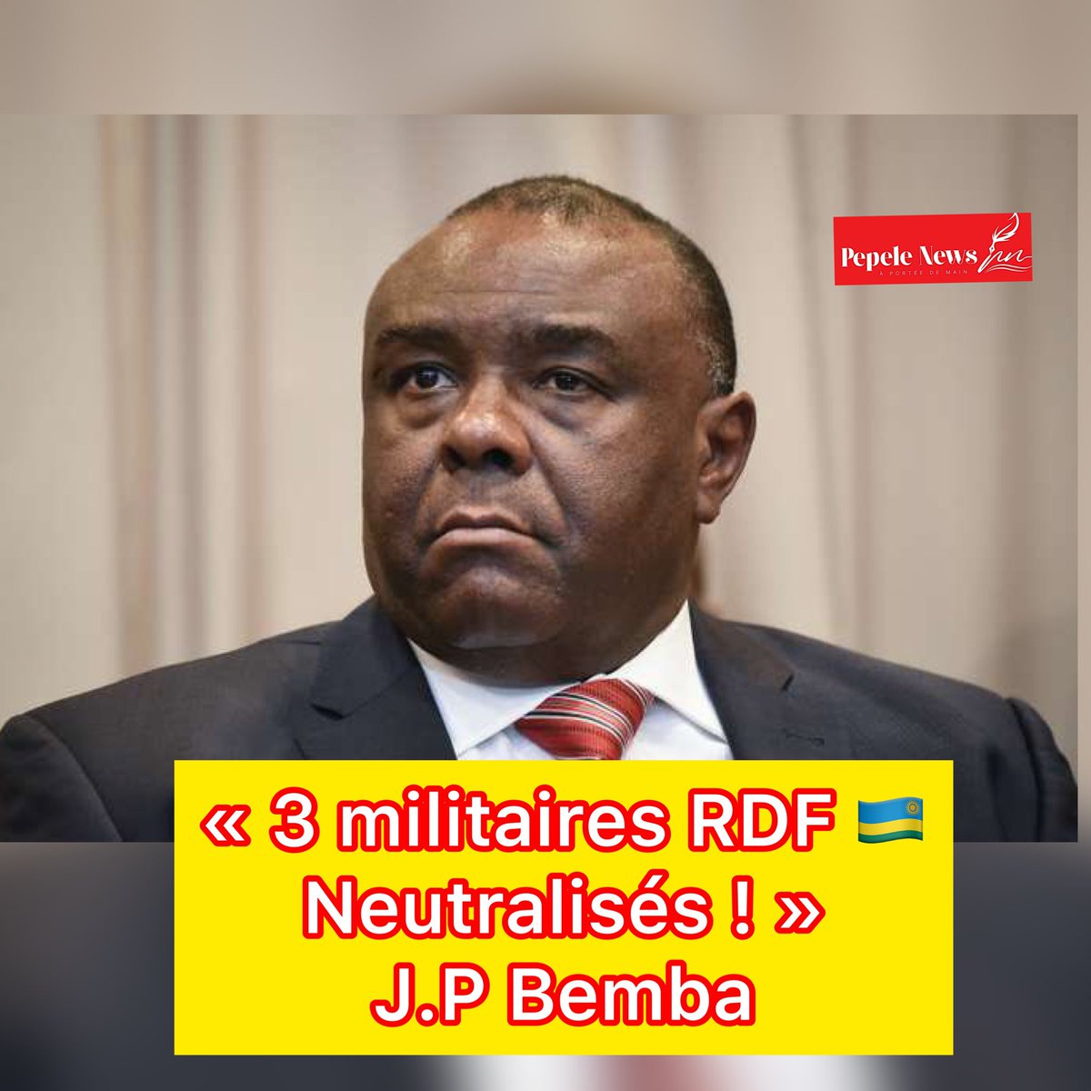 pepele_news's tweet photo. 🇨🇩FLASH-INFO: « 3 militaires des Forces rwandaises de défense (#RDF) dont le colonel Jacques #Bitaba, commandant RDF dans le Rutshuru Centre neutralisés dans l'est de la #RDC ». (@bembajp , Ministre de La Défense Nationale) #RDC @pepele_news https://t.co/tOEUeFDrCe