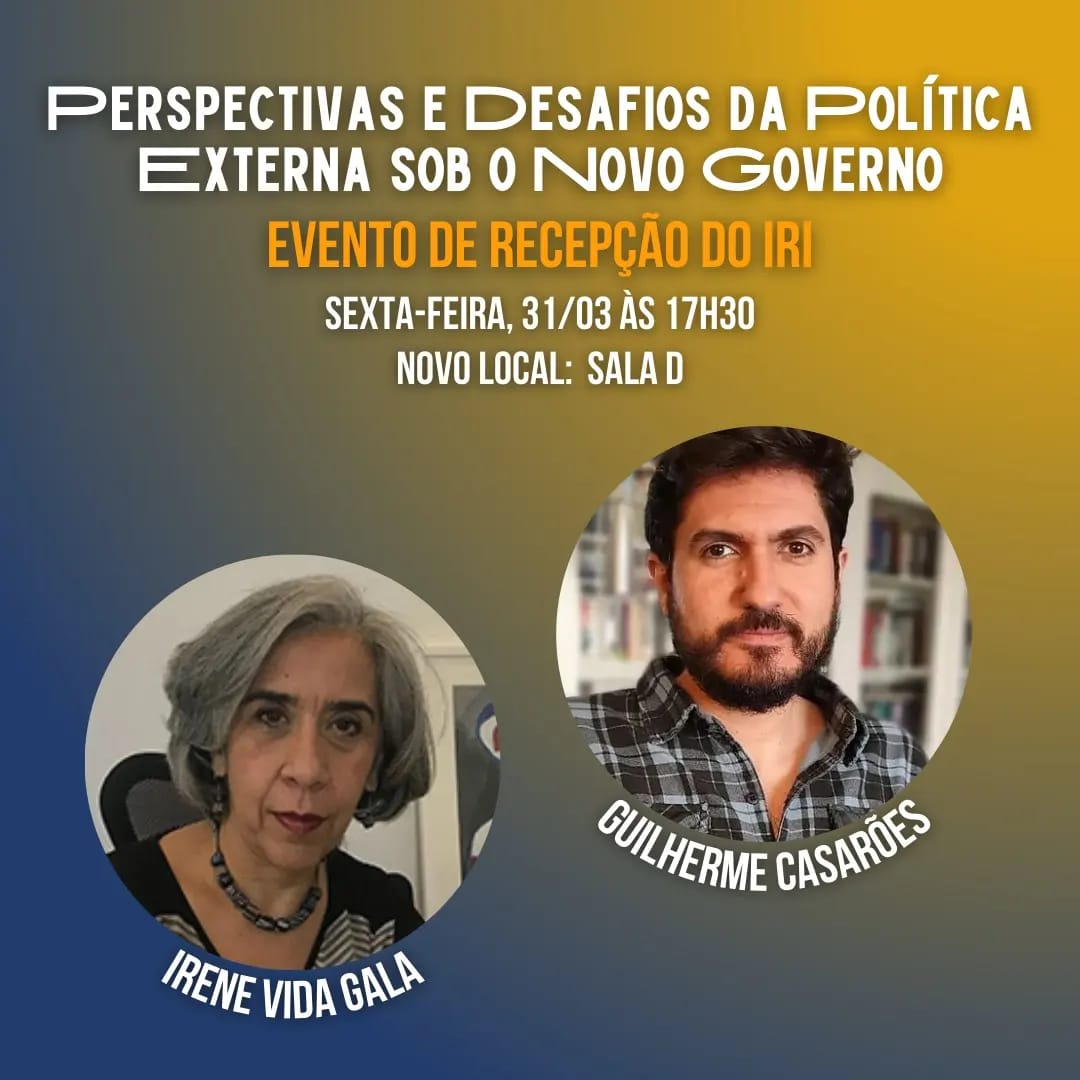 epepusp's tweet photo. 🌐EVENTO NO IRI HOJE! 

🛑Para receber os calouros de 2023, a EPEP realizará um evento no IRI para debater as perspectivas da política externa do 3° mandato de Lula, com Irene Vida Gala (@IVG2909) e Guilherme Casarões (@GCasaroes).

Vem participar! É hoje às 17h30 na Sala D! https://t.co/kNXgRouav8