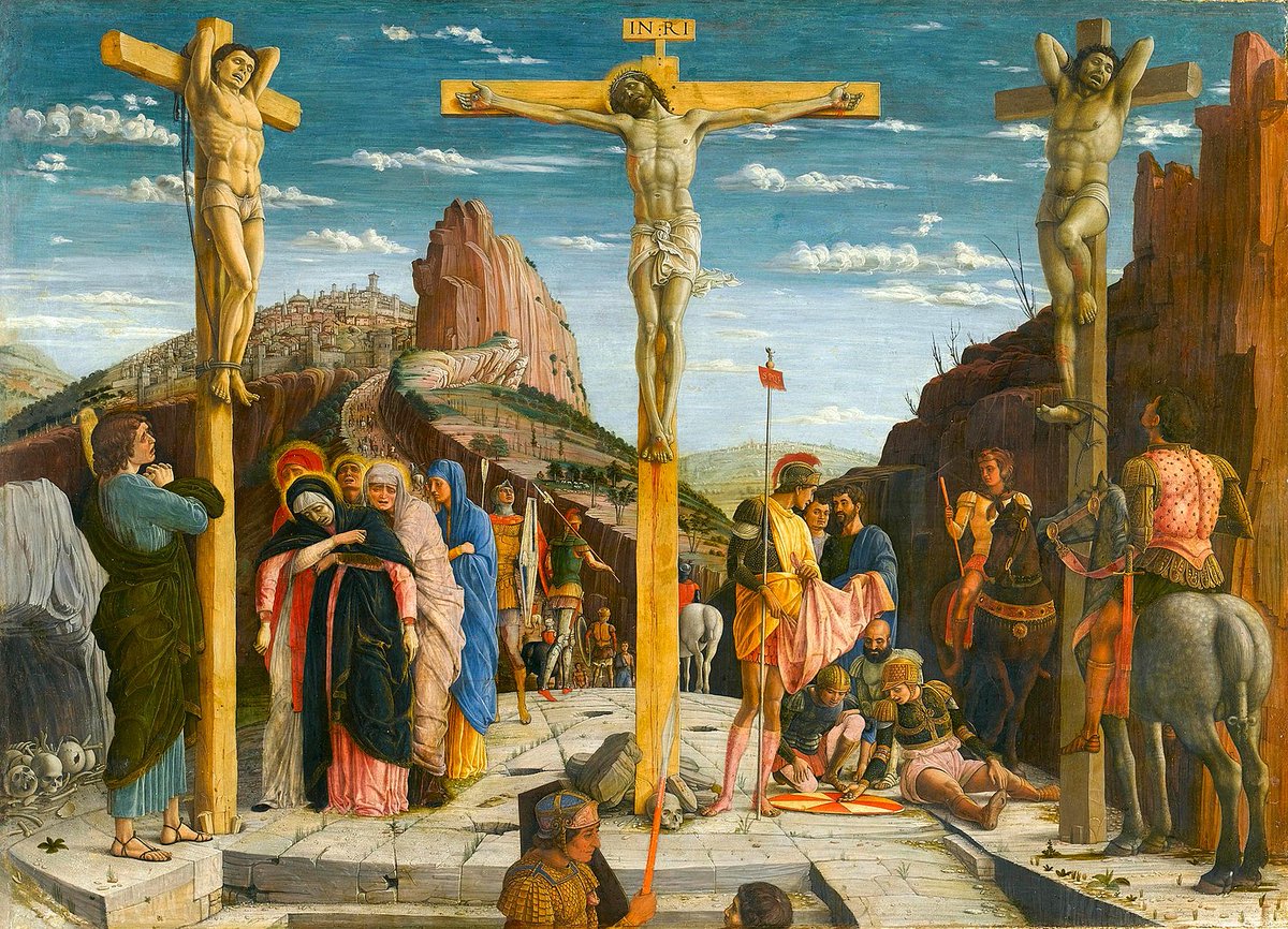 'Crucifixion', 1497
Andrea Mantegna

#Love #Suffering #Christ #Crucifixion #Thieves #Paradise #Art #Painting #AndreaMantegna #FineArtFriday