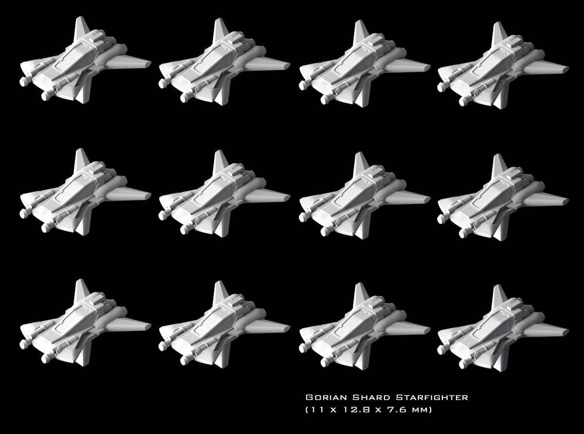 mel_miniatures's tweet photo. The Cumulus Corsair is now available in Micro Machines scale and the snub fighters are ready for Star Wars Armada https://t.co/8pBtTMNmSW