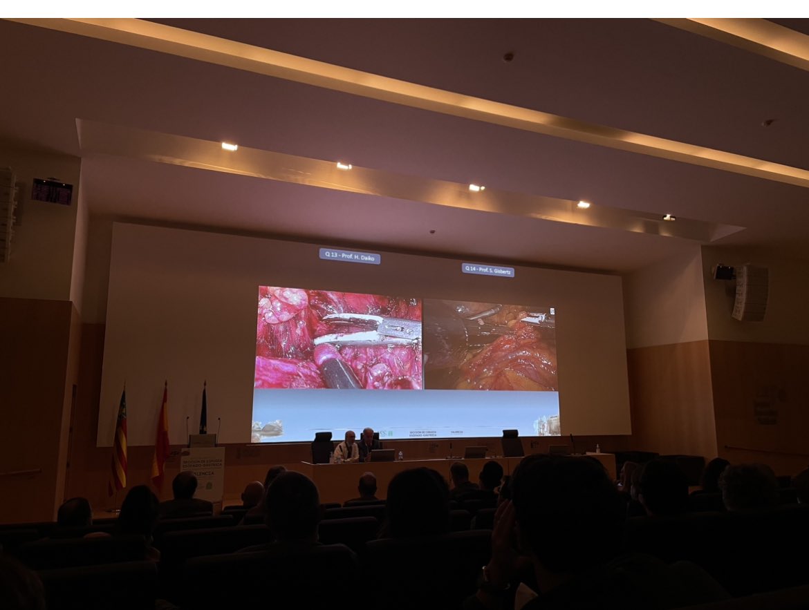 AEC_CEG (@aec_ceg) on Twitter photo Clausura de la XXVIII REUNIÓN DE LA SECCIÓN DE CIRUGÍA ESÓFAGO-GÁSTRICA
Enhorabuena al comité organizador por el excelente programa y desarrollo de la actividad. Desde inicio a fin ha sido BRILLANTE!! Habéis dejado el listón muy alto👏🏽
<a href="/aecirujanos/">aecirujanos</a> <a href="/ISDE_net/">ISDE.net</a> <a href="/CEG_VALENCIA_23/">Reunión Nacional ESOFAGOGASTRICA AEC VALENCIA 2023</a> Clausura de la XXVIII REUNIÓN DE LA SECCIÓN DE CIRUGÍA ESÓFAGO-GÁSTRICA
Enhorabuena al comité organizador por el excelente programa y desarrollo de la actividad. Desde inicio a fin ha sido BRILLANTE!! Habéis dejado el listón muy alto👏🏽
<a href="/aecirujanos/">aecirujanos</a> <a href="/ISDE_net/">ISDE.net</a> <a href="/CEG_VALENCIA_23/">Reunión Nacional ESOFAGOGASTRICA AEC VALENCIA 2023</a>