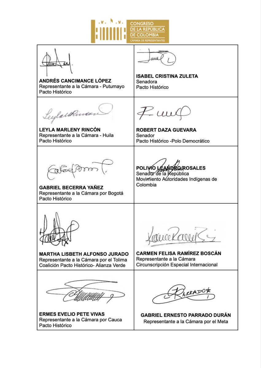 CancimanceL's tweet photo. #Comunicado
Desde el Congreso Representantes, Senadores y Senadoras, pedimos al Gobierno del Presidente @petrogustavo y la Vicepresidenta @FranciaMarquezM no dejar pasar un solo día sin agilizar las obras de la Reconstrucción de Mocoa.
Por los damnificados #SOSMOCOA https://t.co/OJ5pZoBmHJ