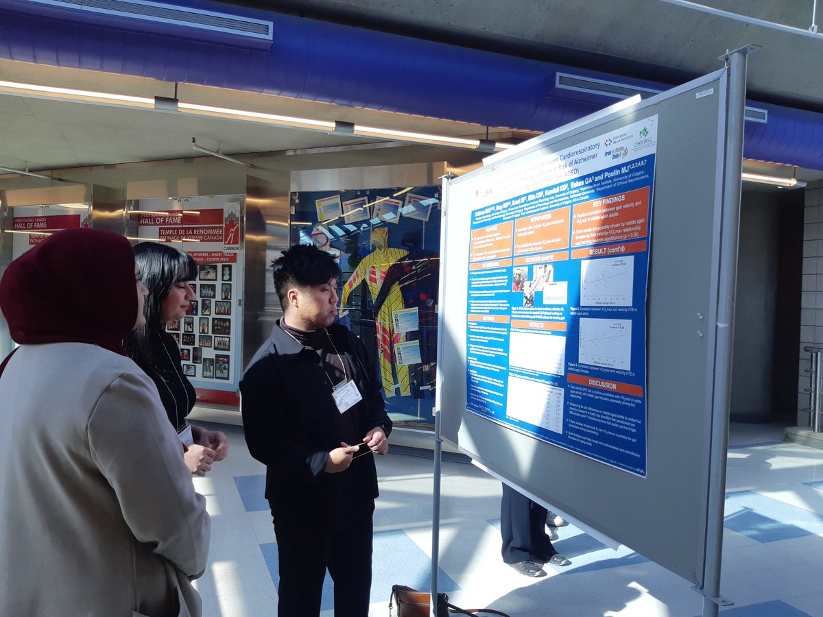 Congratulations to David &amp; Harshita for your <a href="/uofcknes/">UCalgary Kinesiology</a> posters! <a href="/cteplab/">CTEP Laboratory</a> <a href="/NickWBray/">Nick Bray</a> <a href="/marcjpoulin/">Marc Poulin</a> Visit at UofC Olympic Oval