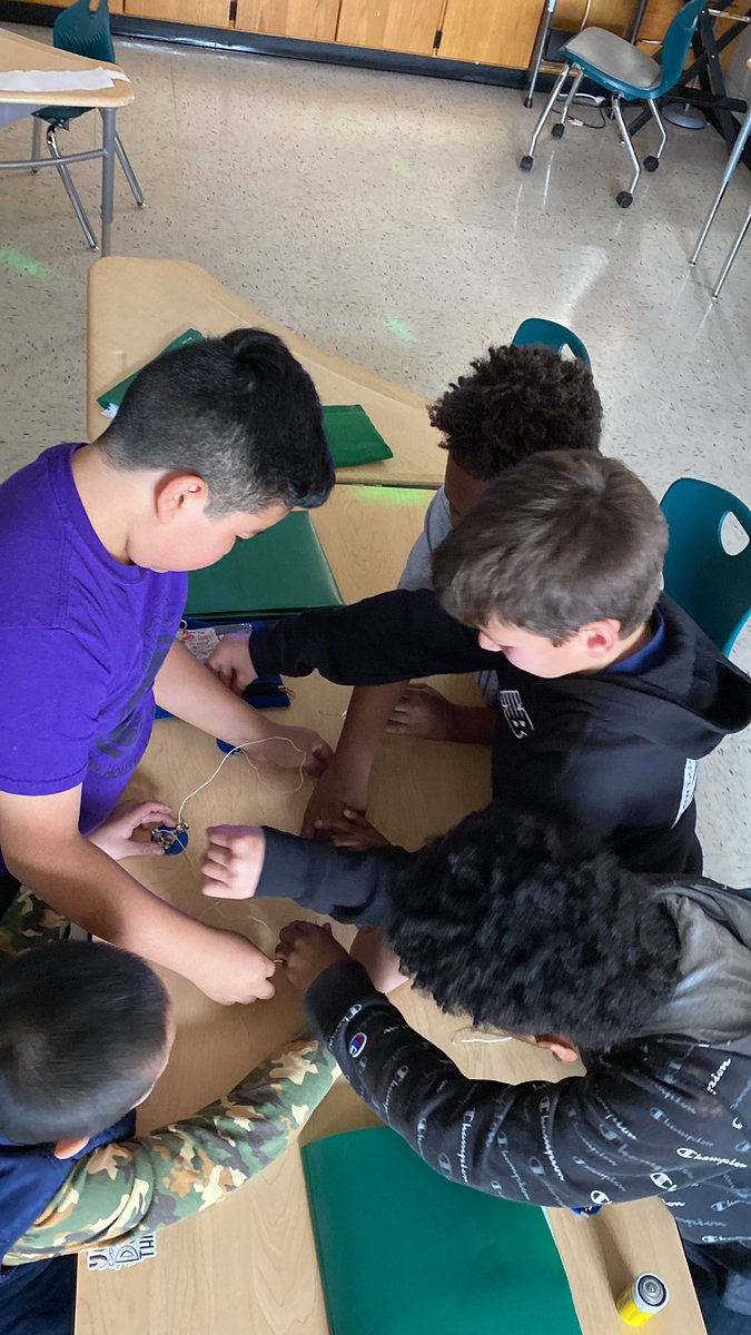 3rd graders are creating series circuits!!! They are so excited!!