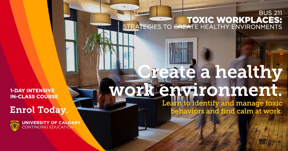 Unlock the keys to a healthy workplace environment with our intensive 1-day course on Toxic Workplaces. Learn essential skills to identify, address and prevent toxic behavior. ow.ly/rA7h50NxrKb #HealthyWorkplace  #ToxicWorkplaces #business #success.