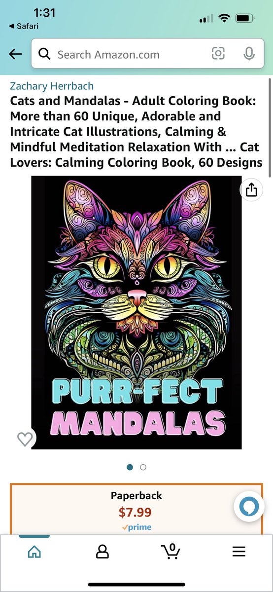 Oy! My first coloring book was published on Amazon today