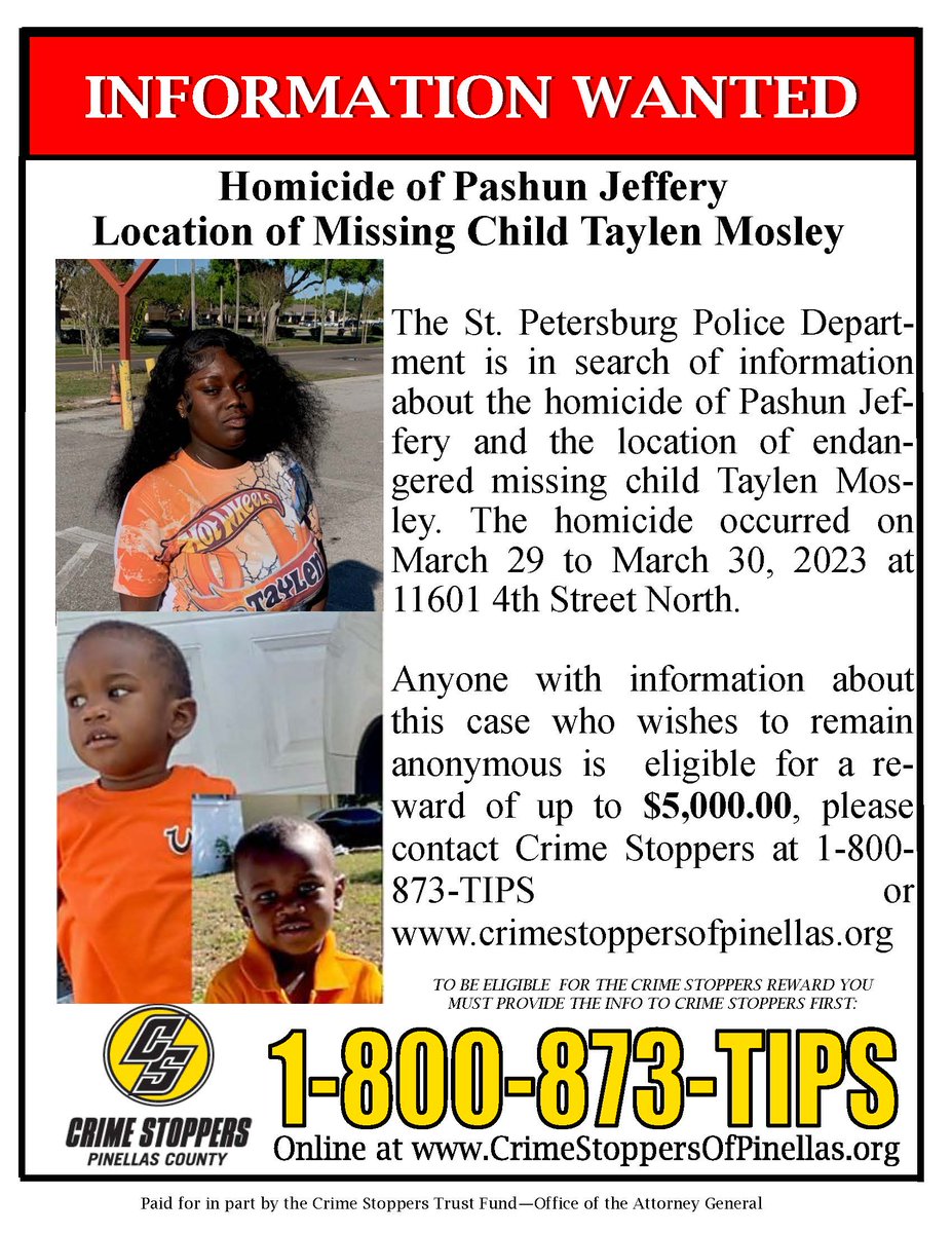 CrimeStopPinCty's tweet photo. Help locate the missing boy and who murdered his mother.  Call us and you will remain anonymous. https://t.co/iy4Ts6mAcW