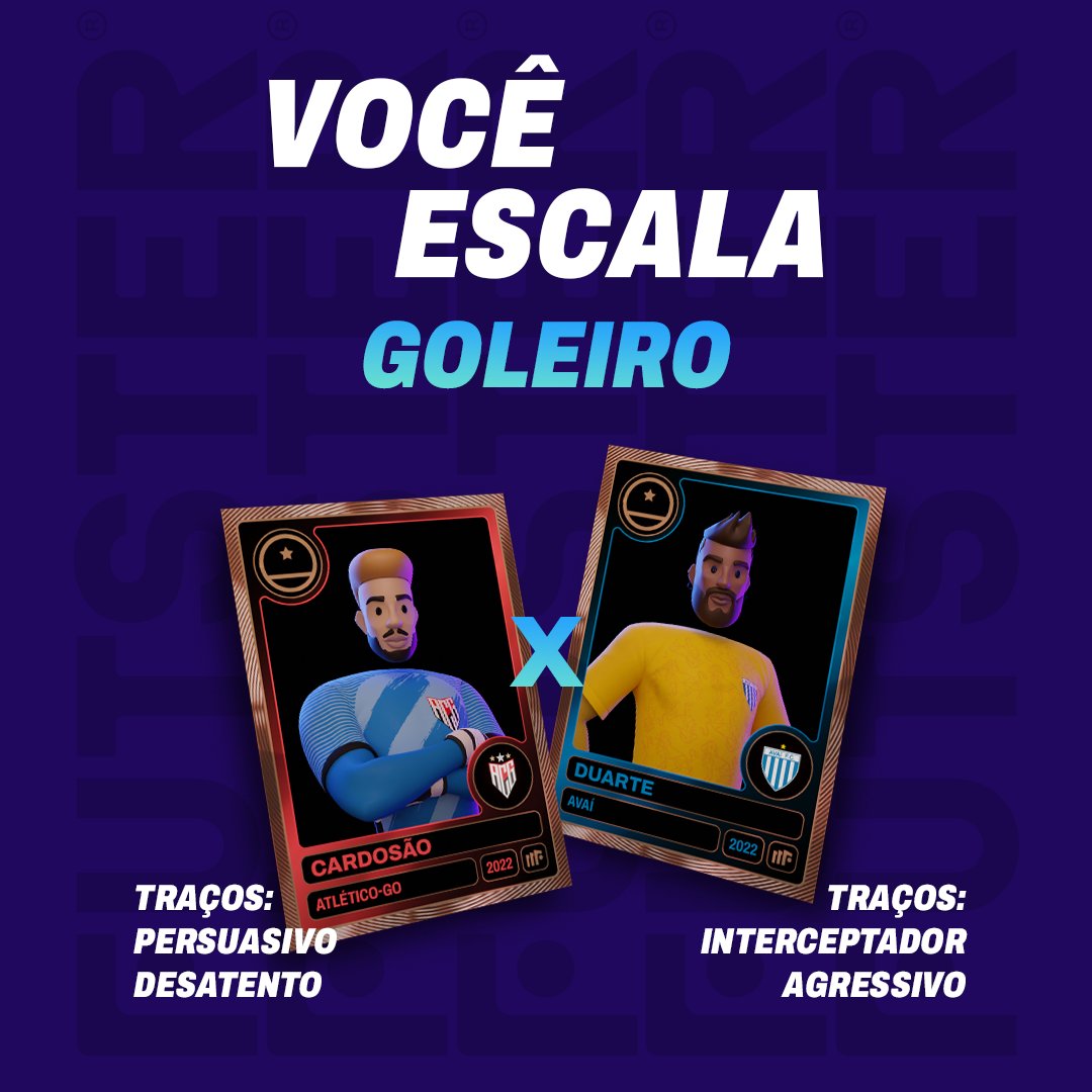 futstergame's tweet photo. Já dizia aquele velho ditado: todo grande time começa por um grande goleiro. 

Nossos cards podem ter até 3 traços, que vão moldar o estilo de jogo e comportamento do atleta.

E aí, quem você escala, manager?

#FootballManager #ComunidadeFutster #NFTCommunity #NFTArt https://t.co/aOBivjJ97Y