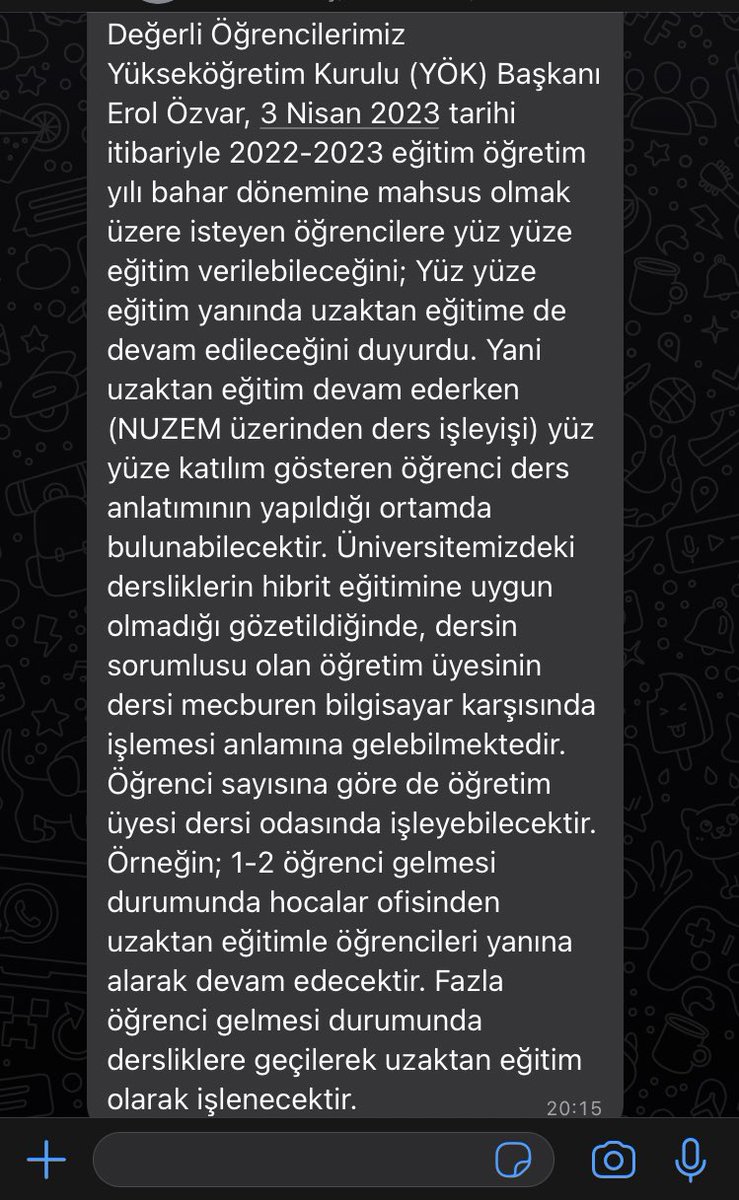 cananddogan's tweet photo. #3nisan bütün hazırlıklar tamam diyip üniversitelerin hibrit sistemine uygun olmaması @erolozvar https://t.co/AnYYL2rCfT