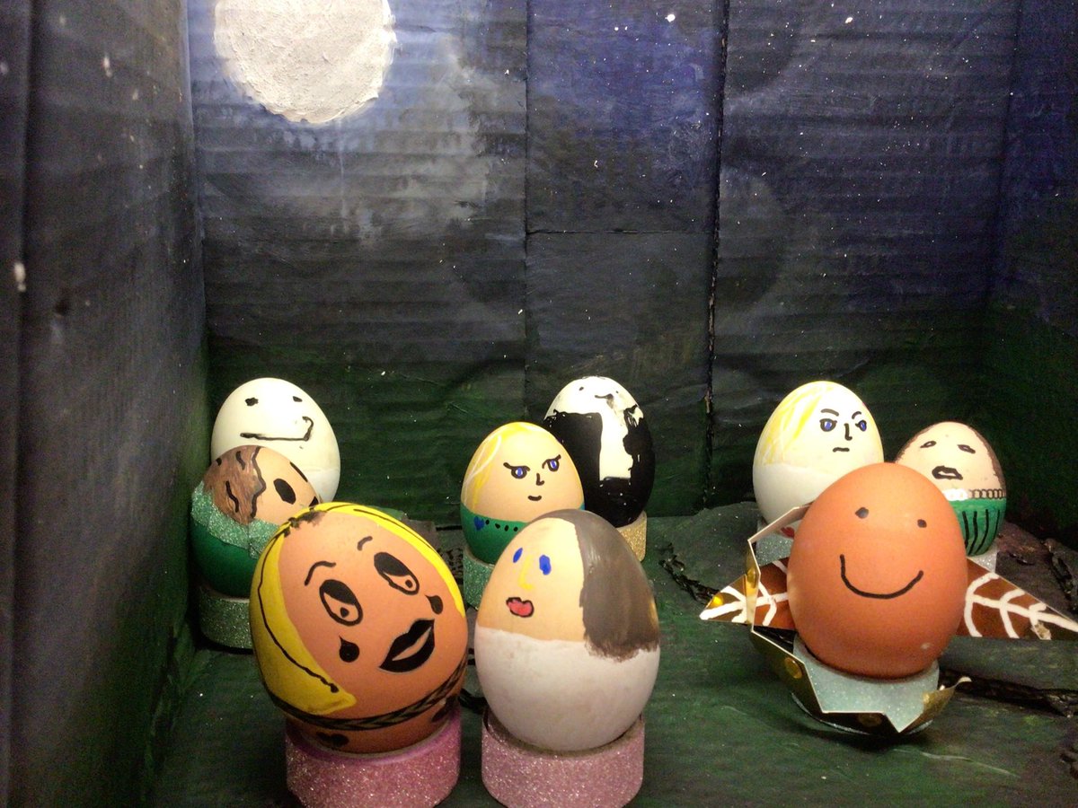DHSfG_Senior's tweet photo. Year 8 English 2022-2023 Eggcellent everyone! A cracking job all round! https://t.co/QW7F6CVXTs