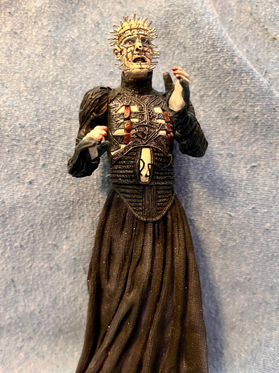 jackhorrorshack's tweet photo. HELLRAISER Pinhead action figure *COLLECTABLE* (Used) https://t.co/S8Z9KbBmOI #horror #actionfigures #collectible #necatoys #pinhead #hellraiser #jackshorrorshack https://t.co/8uUqQSAfLM
