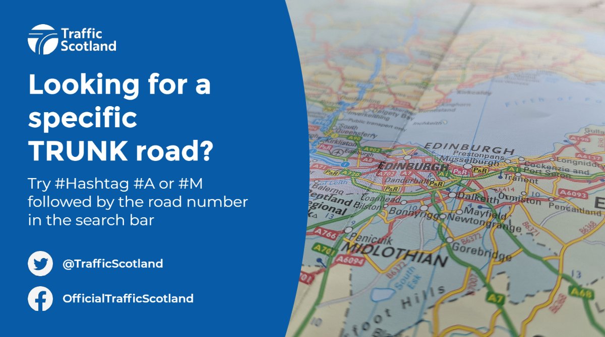 trafficscotland's tweet photo. Travelling on the Trunk Road Network todayโ
Search Twitter' at top right of the page e.g. #MXXX or #AXXX ๐
#PlanAhead https://t.co/zFzSV1ETLh