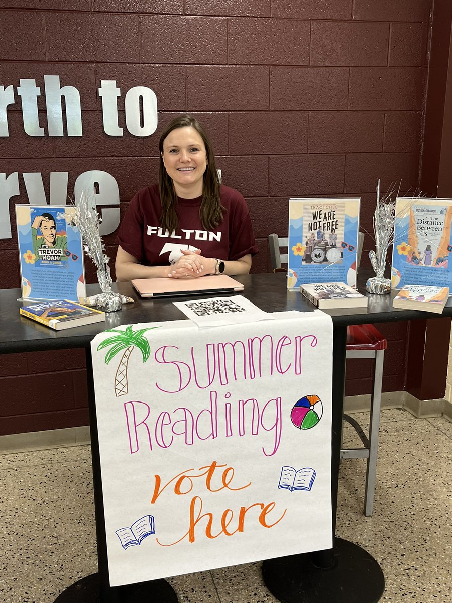 Hannah Jacobsen, EdS (@fhs_instruction) on Twitter photo We are so excited to have received a <a href="/educateknox/">Knox Education Foundation</a> grant again this year to provide a summer reading book to EVERY <a href="/FultonHigh/">Fulton High School</a> student! Students are voting this week to pick which book we’ll read 📚✨ We are so excited to have received a <a href="/educateknox/">Knox Education Foundation</a> grant again this year to provide a summer reading book to EVERY <a href="/FultonHigh/">Fulton High School</a> student! Students are voting this week to pick which book we’ll read 📚✨