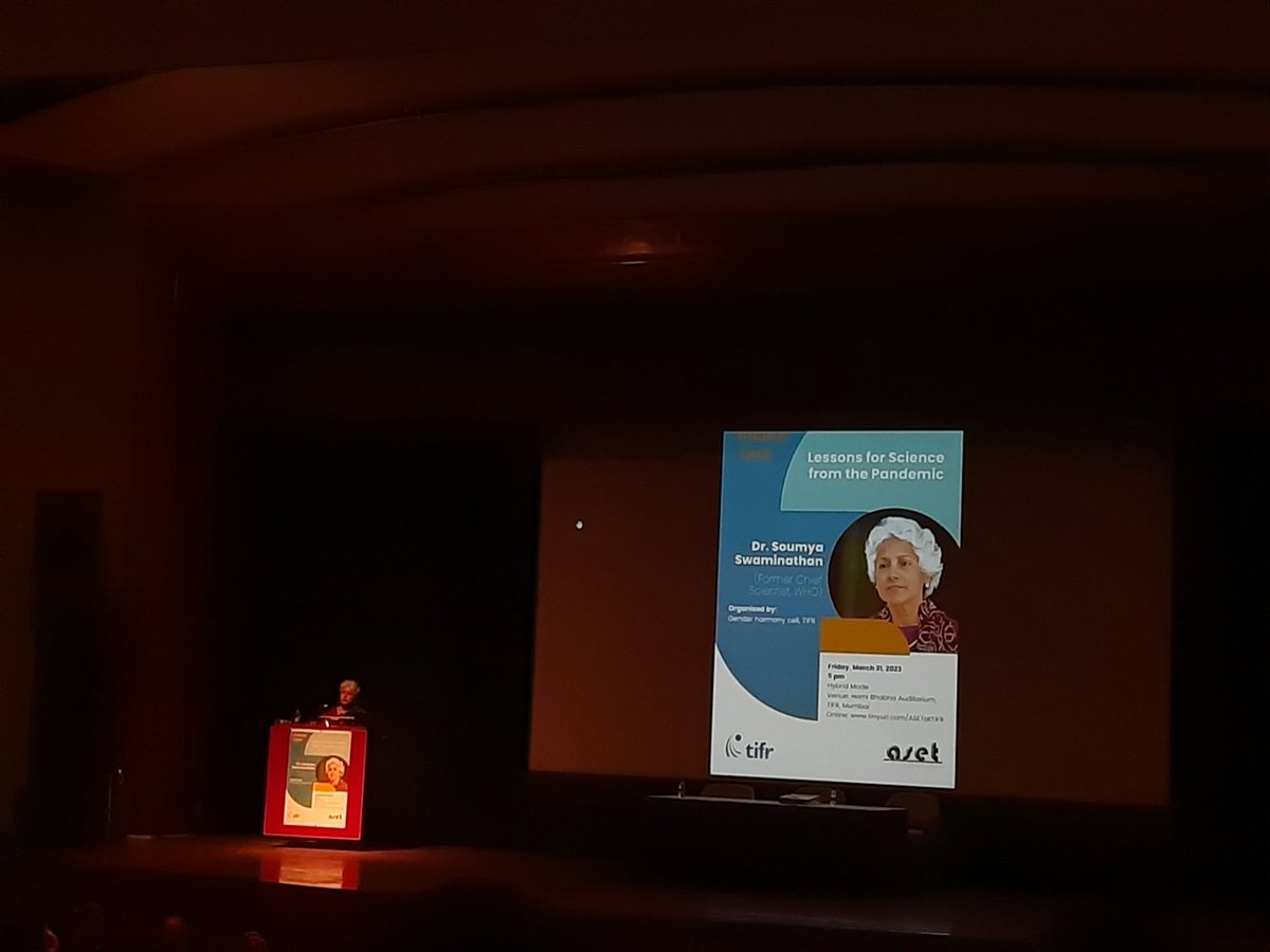 Saswata Halder (@saswatahalder15) on Twitter photo Listening to Dr. Soumya Swaminathan, ex-chief scientist WHO was a delight. Interacting with her and getting to know some fascinating stuff about the trajectory of the pandemic was a highlight... <a href="/TIFRScience/">Tata Institute of Fundamental Research</a> colloquium Listening to Dr. Soumya Swaminathan, ex-chief scientist WHO was a delight. Interacting with her and getting to know some fascinating stuff about the trajectory of the pandemic was a highlight... <a href="/TIFRScience/">Tata Institute of Fundamental Research</a> colloquium