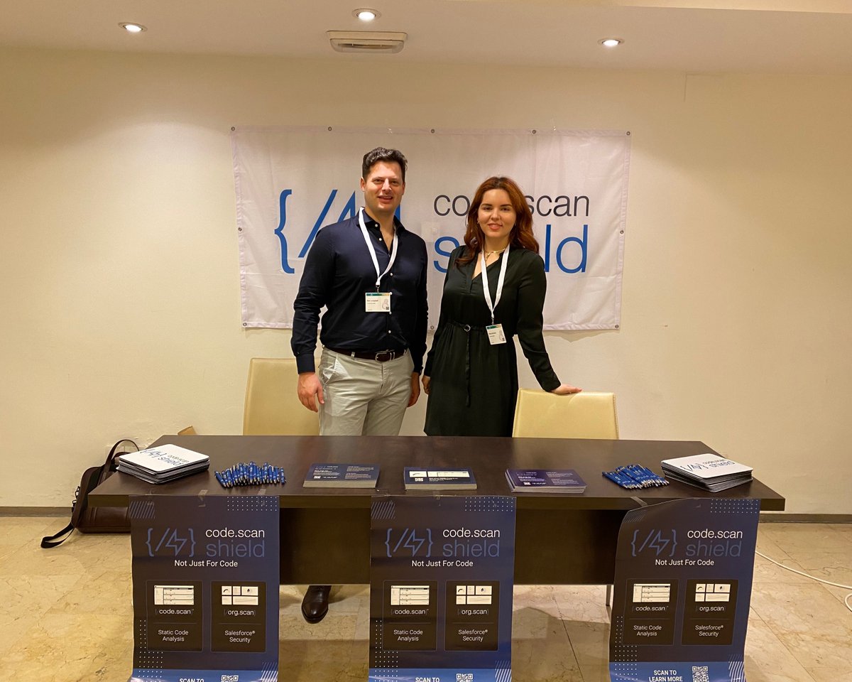 autorabit's tweet image. We had an amazing time at #DreamOle202 in Seville!
The #CodeScan team was honored to talk #StaticCodeAnalysis and all things #Salesforce #DevOps with other industry professionals.
Thanks for stopping by our booth! See you next time!