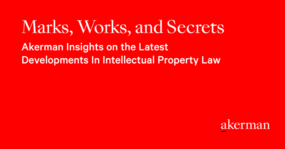 Akerman_Law's tweet image. SCOTUS recently heard oral argument in a First Amendment/Lanham Act case involving Jack Daniel&apos;s and a squeaky dog toy.

For highlights, check out the new blog from Akerman&apos;s Ira Sacks and Victoria Doyle: marksworksandsecrets.com/2023/03/does-a…

#legalblog #firstamendment