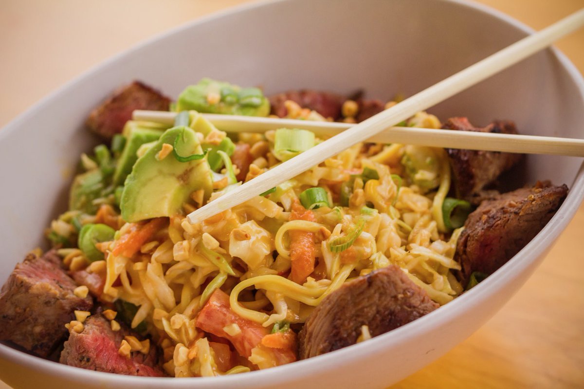 If our Noodle Salad were a classic TV Show, we'd call it "Everybody Loves Ramen!" #NoodleSalad #delicious #TaqueriaTsunami #ramen #foodie #Friday