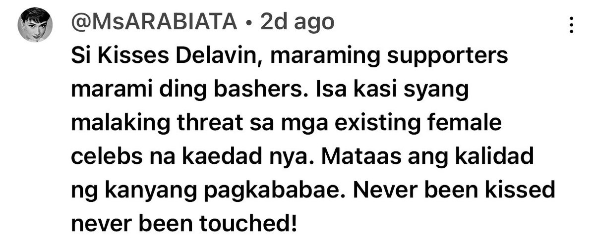 Galing nman ng nagcomments sa youtube about Kisses #KissesDelavin <a href="/KissesDelavin/">Kisses Delavin</a>