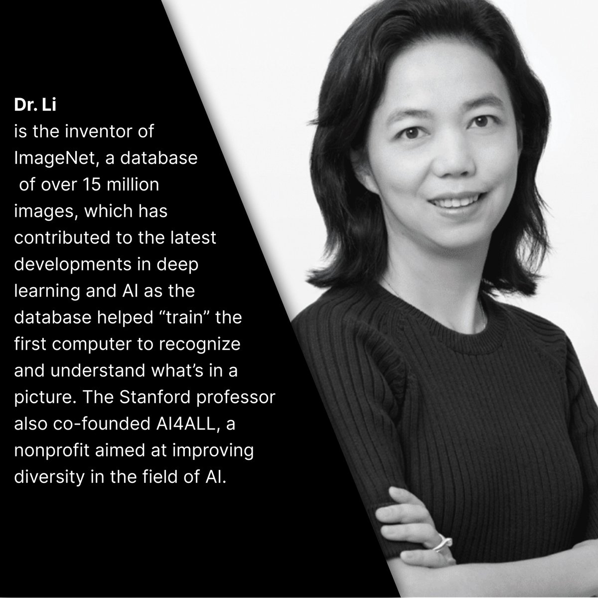 The_MainBranch's tweet photo. To close out our  #womenshistorymonth series showcasing the most influential and important women in tech history, it's Dr. Fei Fei Li: 

#WomeninTech #womenintechnology #womenshistorymonth2023 #Friday https://t.co/KTuo1RsL97