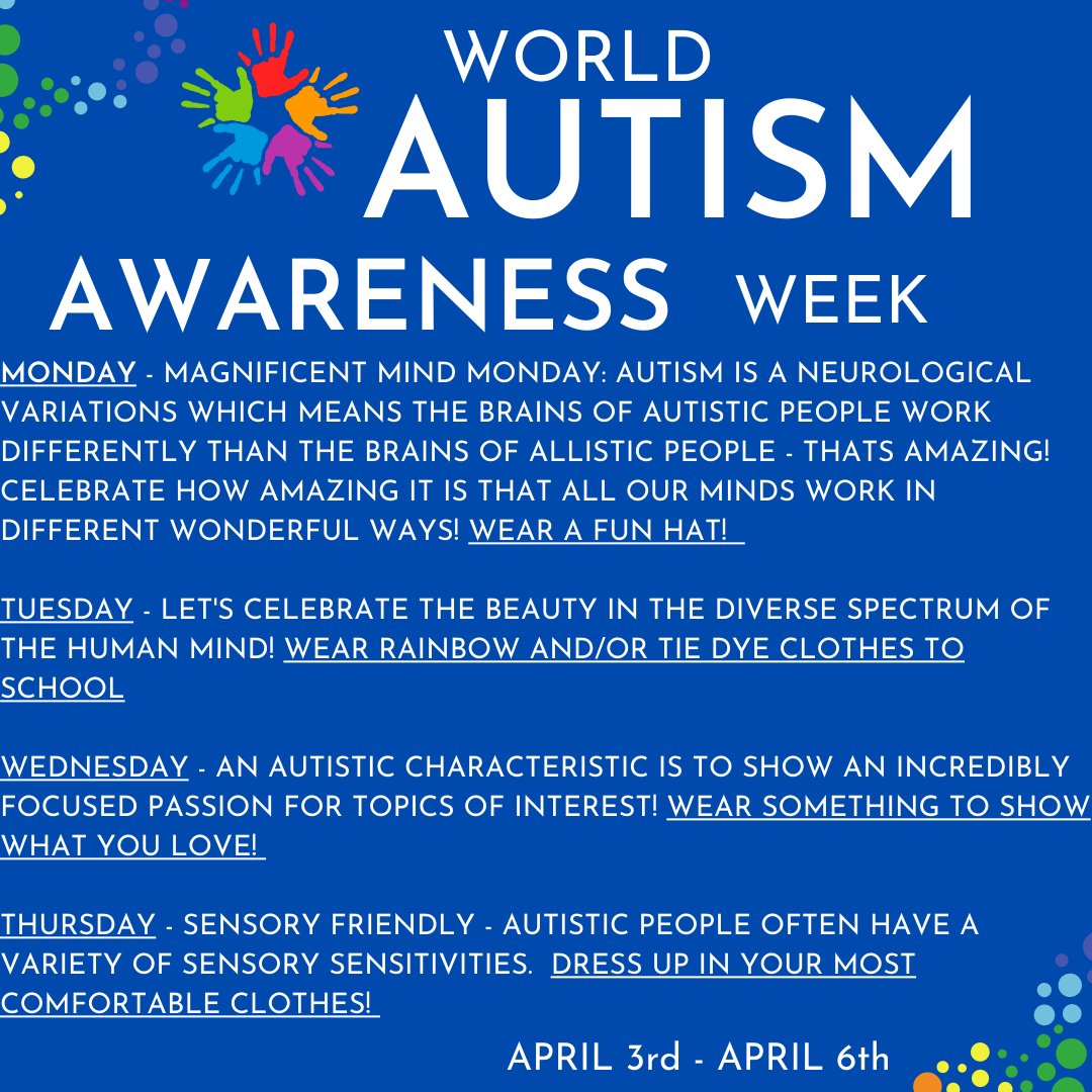 BBSmalleyES's tweet image. Autism Awareness Week at Smalley School will be next week...

Let&apos;s all show our creativity and love.....