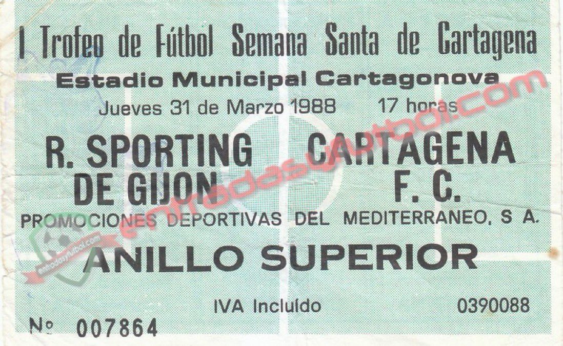 entradasyfutbol's tweet photo. 📆 31 de Marzo de 1.988

⚪️⚫️  @FCCartagena_efs 1-1 @RealSporting 🔴⚪️

 🏟️ #municipalcartagonova #cartagena 
🏆 Jª 31 #primeraDivision 

📢📢 https://t.co/M333oD1ob4

#entradas #tickets #futbol #football #collector #ticketcollection #footballticketcollector #footballtickets #RSG https://t.co/qAIdiMw92U