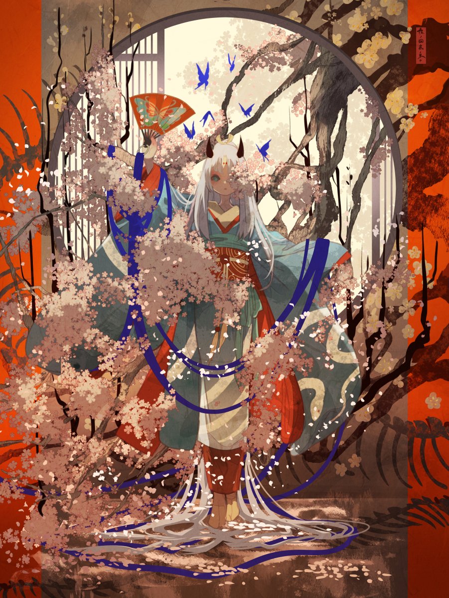 「春 と 修 羅  -根の国底の果て- 」|七原しえ@イラストレーター ShieNanahara/画集『緋花』のイラスト
