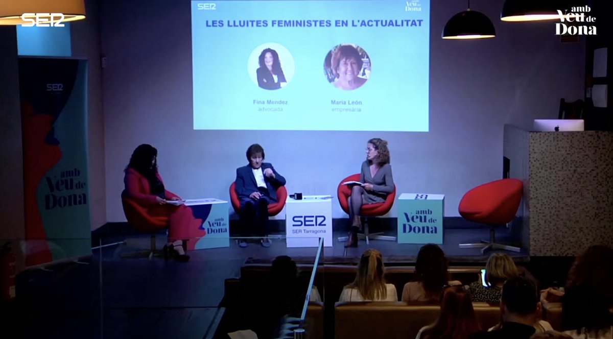 Cadena SER TGN-Reus (@ser_tgnreus) on Twitter photo Obrim la tercera i última taula rodona d’avui: "Les lluites feministes en l'actualitat" amb Fina Mendez, advocada membre d'<a href="/adee_bpw/">ADEE-BPW Tarragona</a> i Maria León, empresària.
#SERAmbVeudeDona a #Tarragona Obrim la tercera i última taula rodona d’avui: "Les lluites feministes en l'actualitat" amb Fina Mendez, advocada membre d'<a href="/adee_bpw/">ADEE-BPW Tarragona</a> i Maria León, empresària.
#SERAmbVeudeDona a #Tarragona