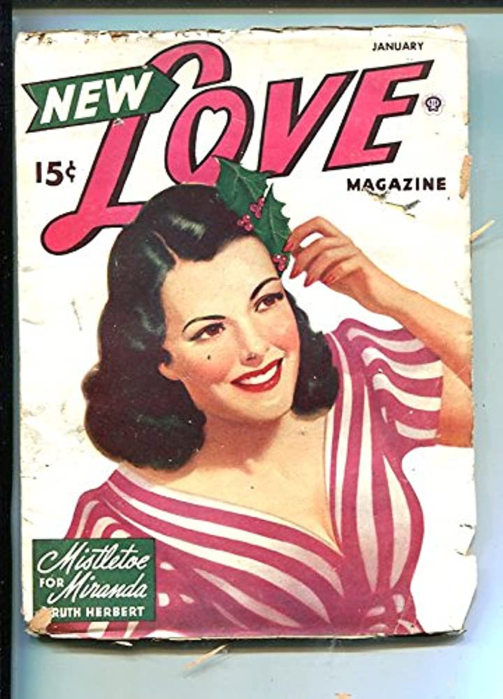 InkLoaded's tweet photo. @arielmarkenjack Next I got 2 pulp romance covers with actual holly leaves on the cover. https://t.co/XnBfhUofOK
