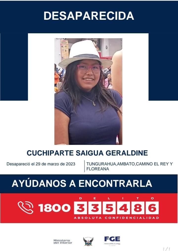 danymatheuv's tweet photo. Niña desaparecida en Ambato. Una amiga del colegio nos ha pedido que compartamos la foto.
Por favor su ayuda para encontrarla. https://t.co/yqFqsuSbPQ